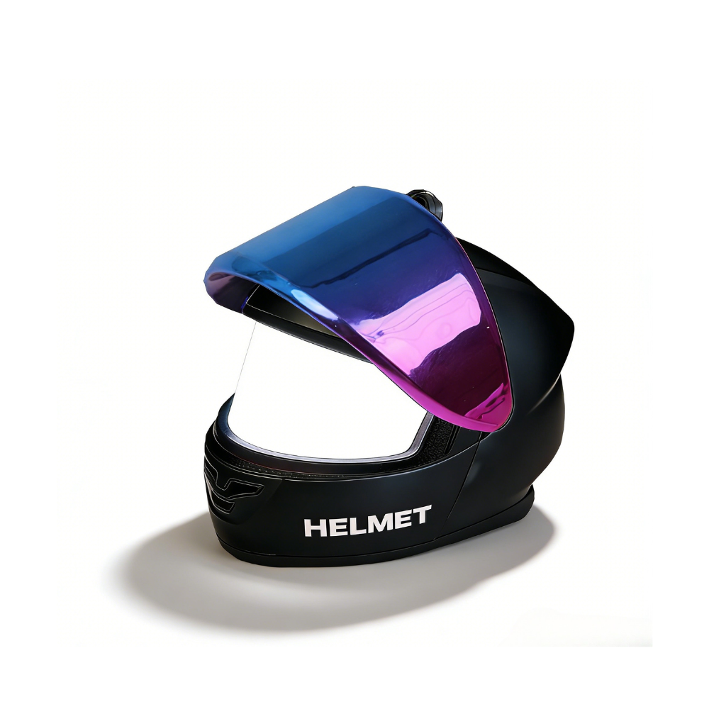 Colorful Light-up Helmet Keychain