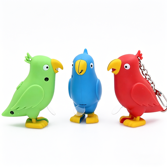 Colorful Bird LED Light Up Keychain