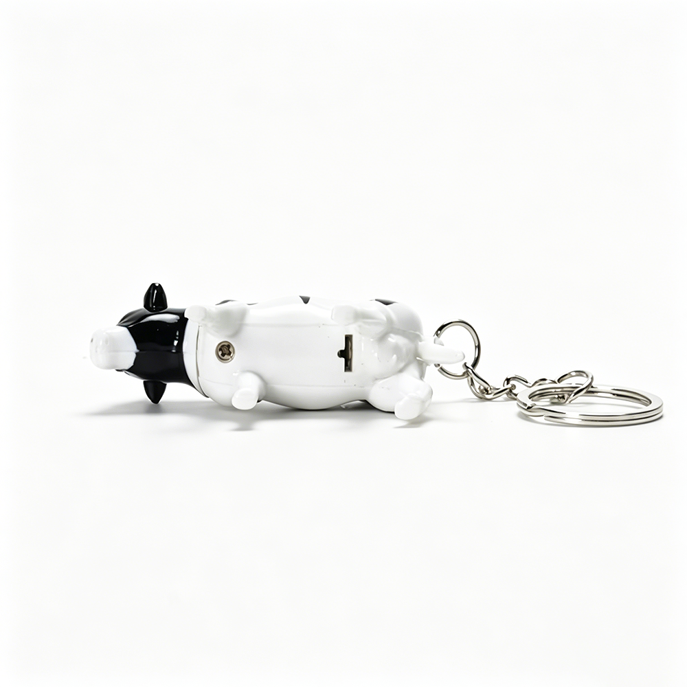 LED Light Up Cow Keychain