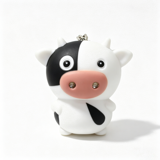 Cow LED Keychain