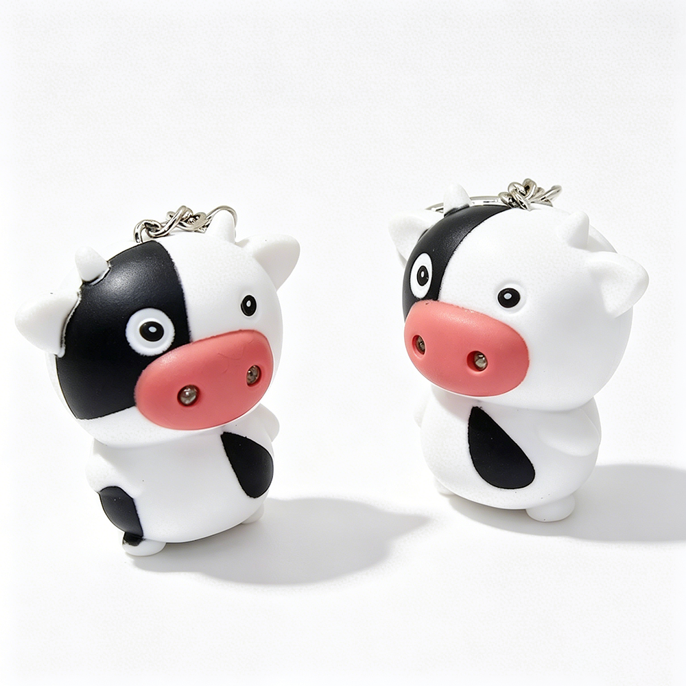 Cow LED Keychain