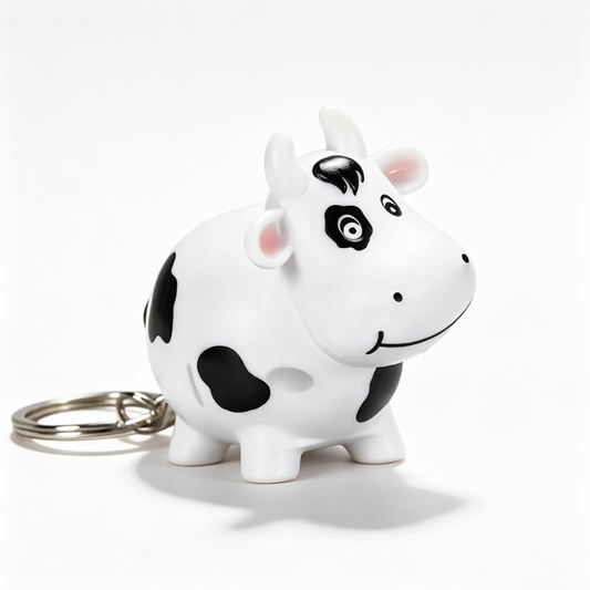 Cow LED Keychain