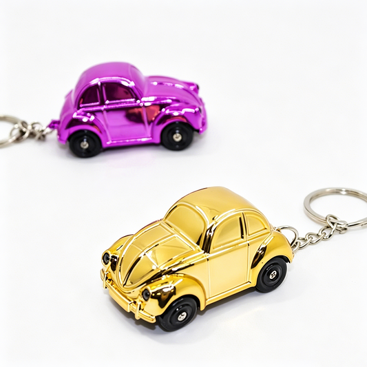 Vintage Electroplated Classic Car Keychain