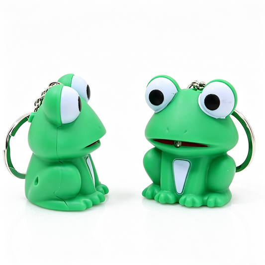 Frog Sound & Light LED Keychain