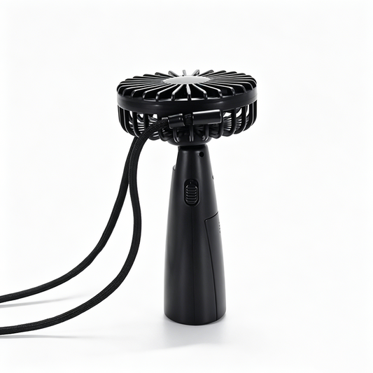 Colorful Dry Battery Neck Fan