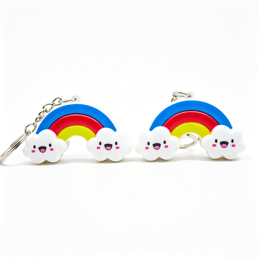 Rainbow LED Keychain