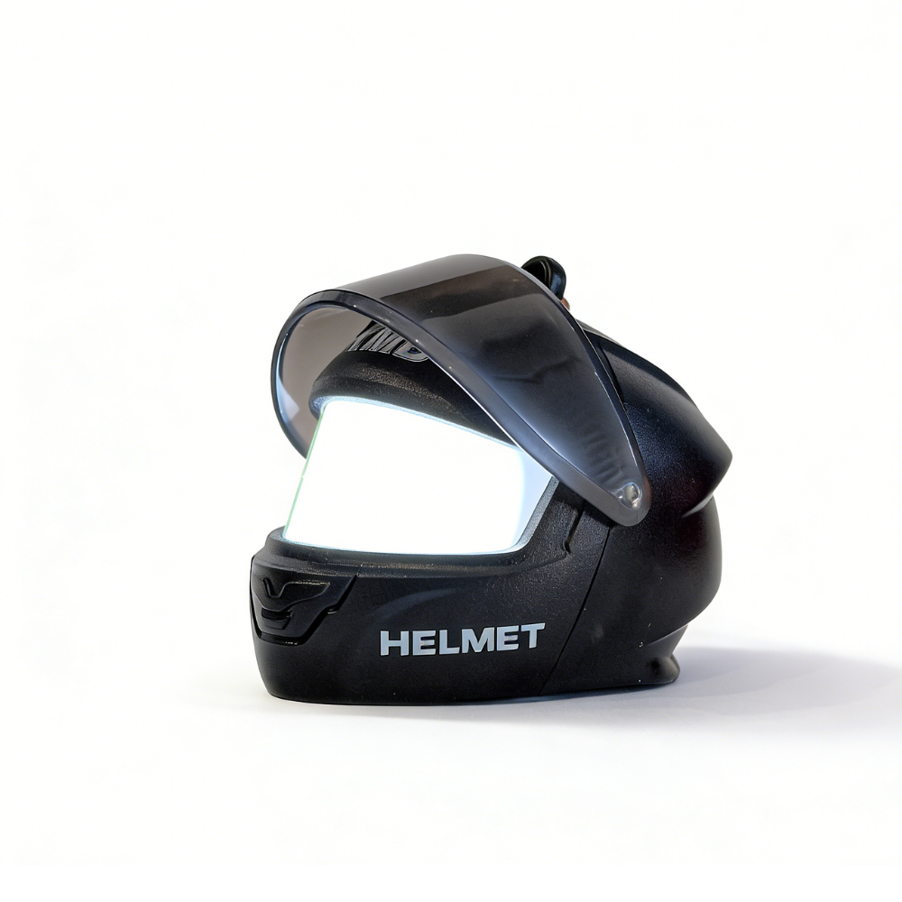 Clear Lens light up Helmet Keychain