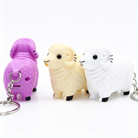 Colorful Goat Light Up Keychain