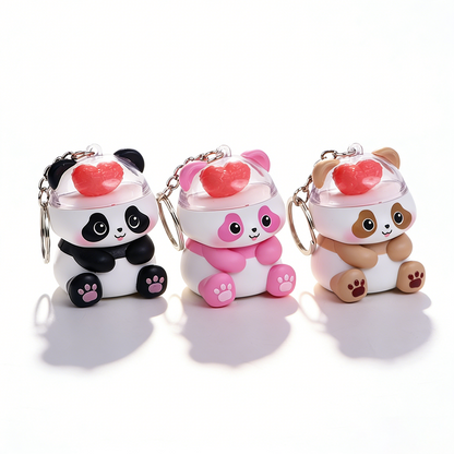 Love Brain Panda Magnetic Keychain