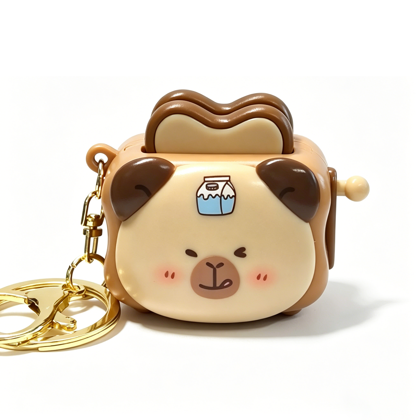 Capybara Bread Machine Keychain