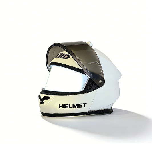 Clear Lens light up Helmet Keychain