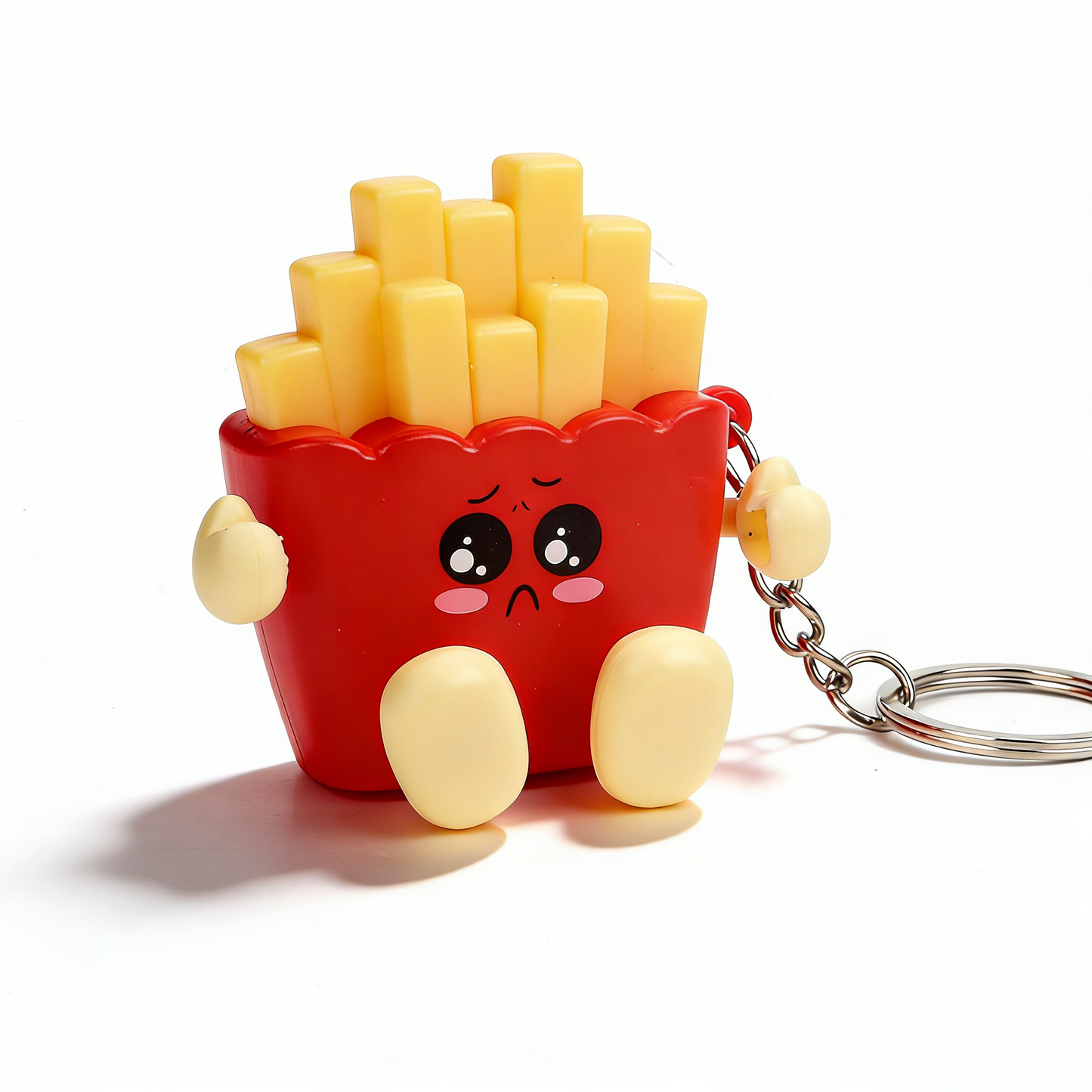Crying French Fries Keychain