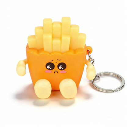 Crying French Fries Keychain