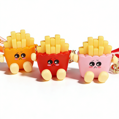 Crying French Fries Keychain