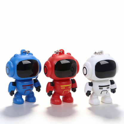 Stress Relief Robot Light-Up Keychain