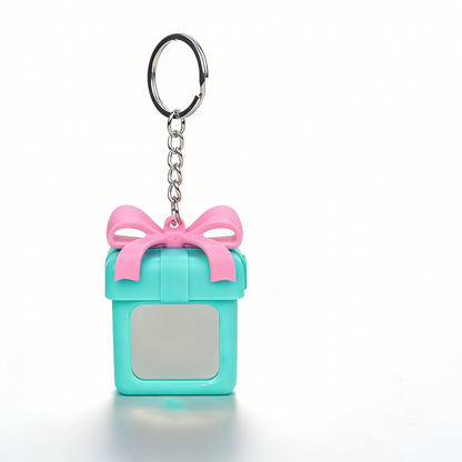 Mirror Gift Box Keychain