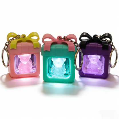 Mirror Gift Box Keychain