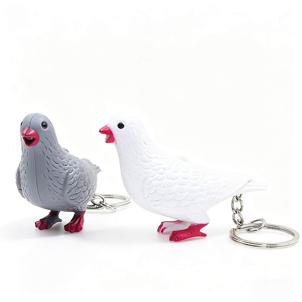 Colorful Bird LED Light Up Keychain