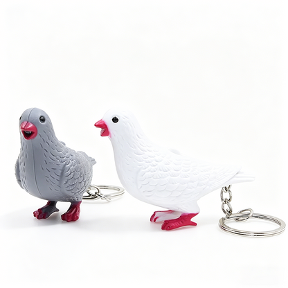 Colorful Bird LED Light Up Keychain