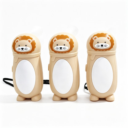Cartoon Lion Dry Battery Fan