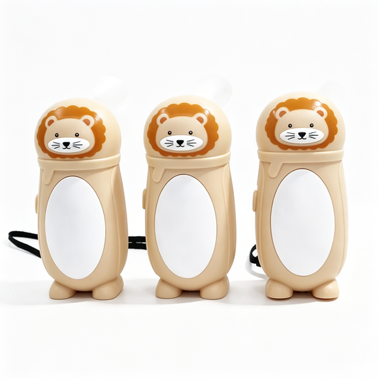 Cartoon Lion Dry Battery Fan