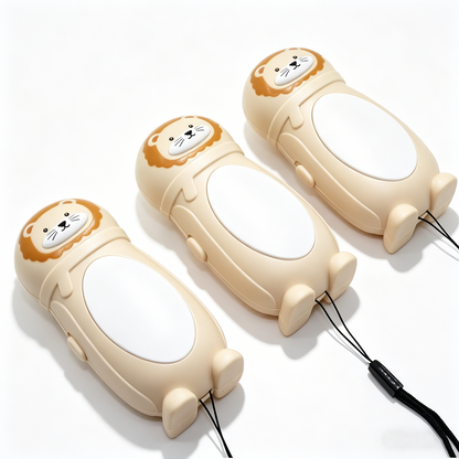 Cartoon Lion Dry Battery Fan