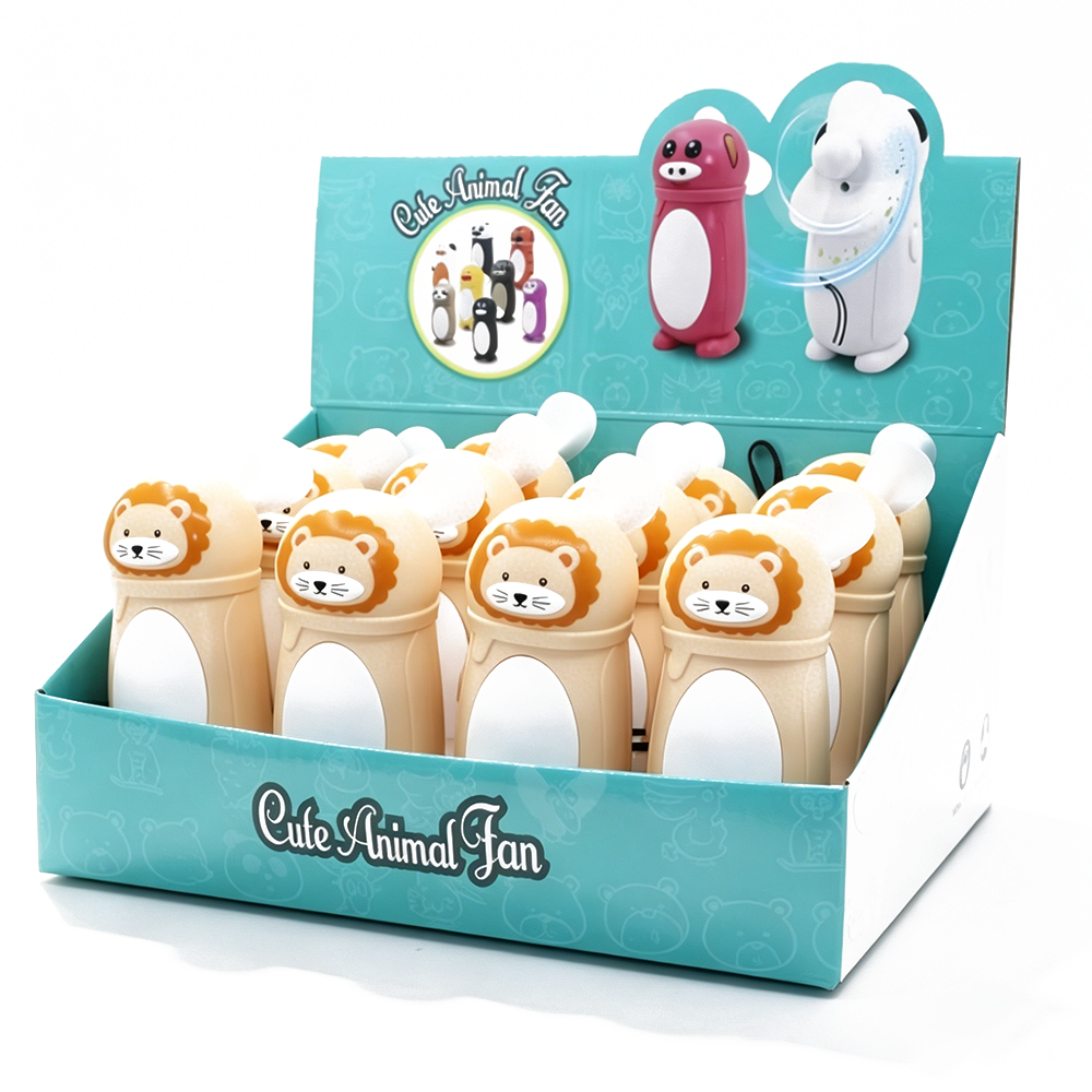 Cartoon Lion Dry Battery Fan
