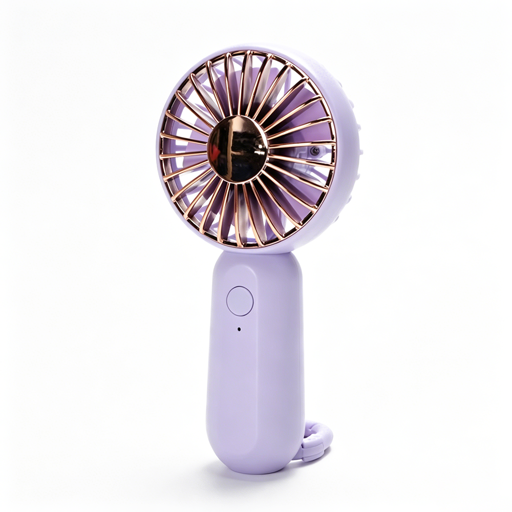 Electroplated Buckle Mini Fan