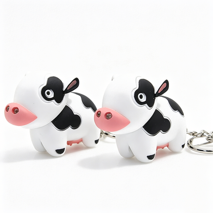 Cow LED Keychain