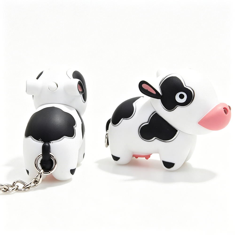 Cow LED Keychain