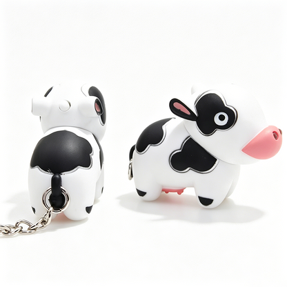 Cow LED Keychain