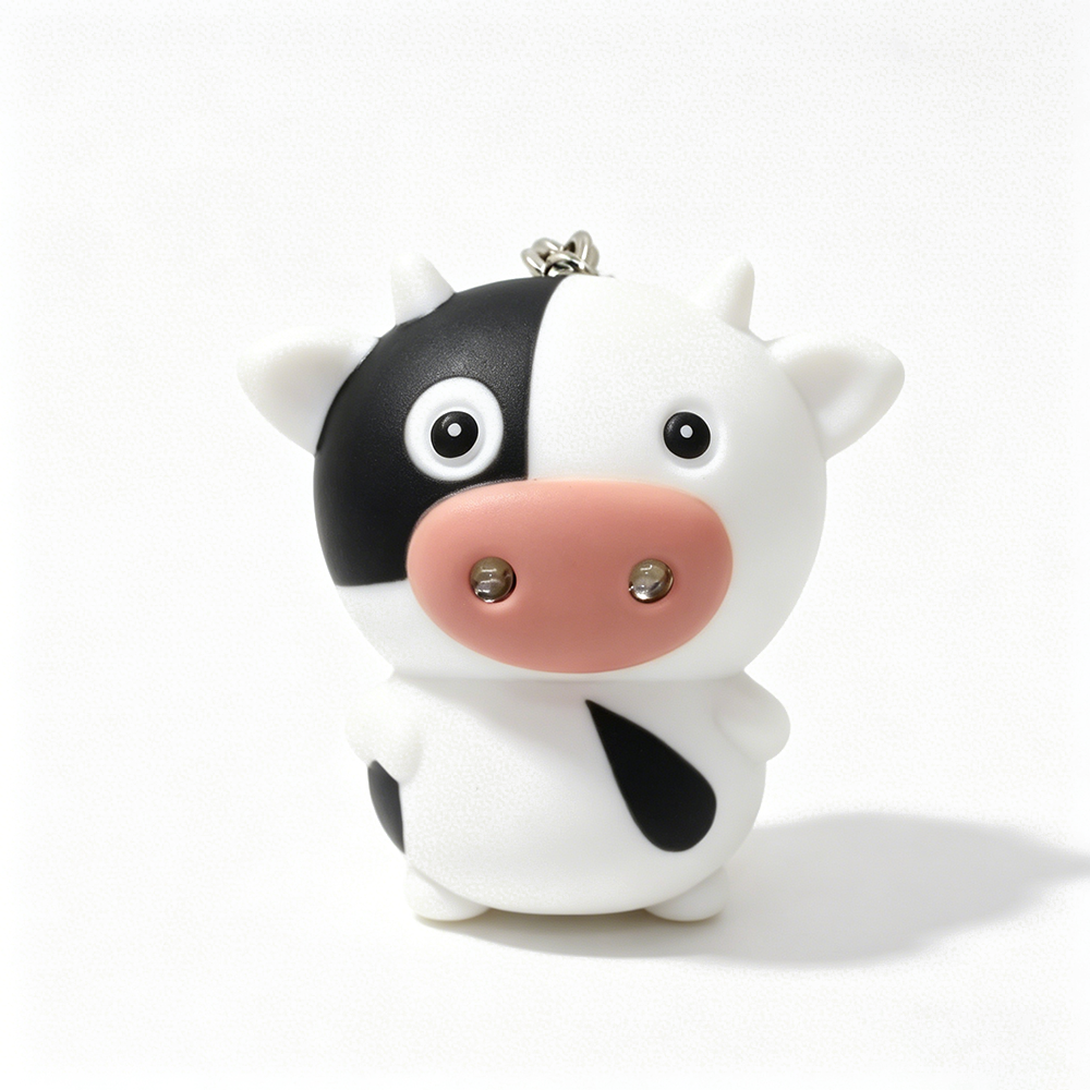 Cow LED Keychain