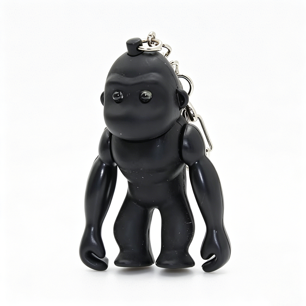 Gorilla LED Sound Keychain