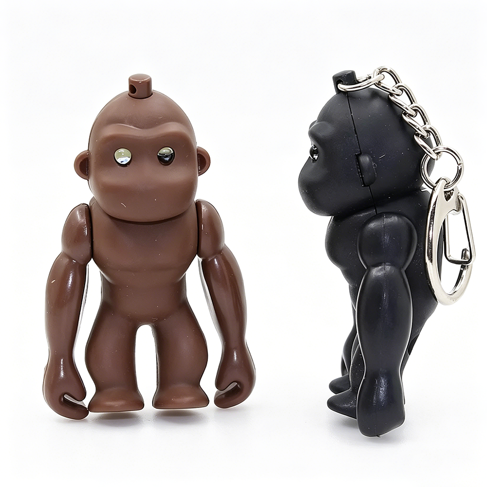 Gorilla LED Sound Keychain