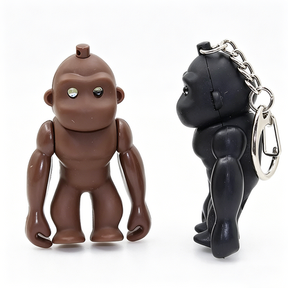 Gorilla LED Sound Keychain