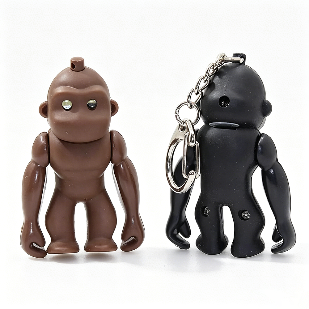 Gorilla LED Sound Keychain