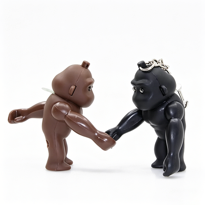 Gorilla LED Sound Keychain