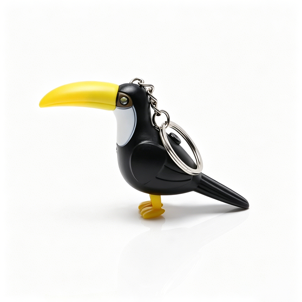 Toucan LED Sound Keychain