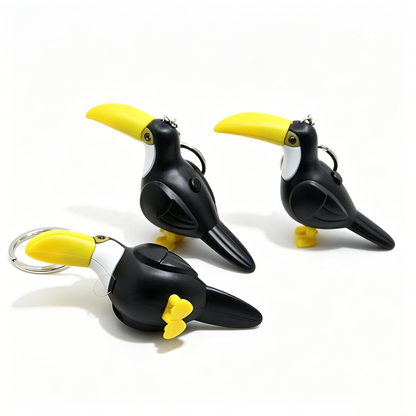 Toucan LED Sound Keychain