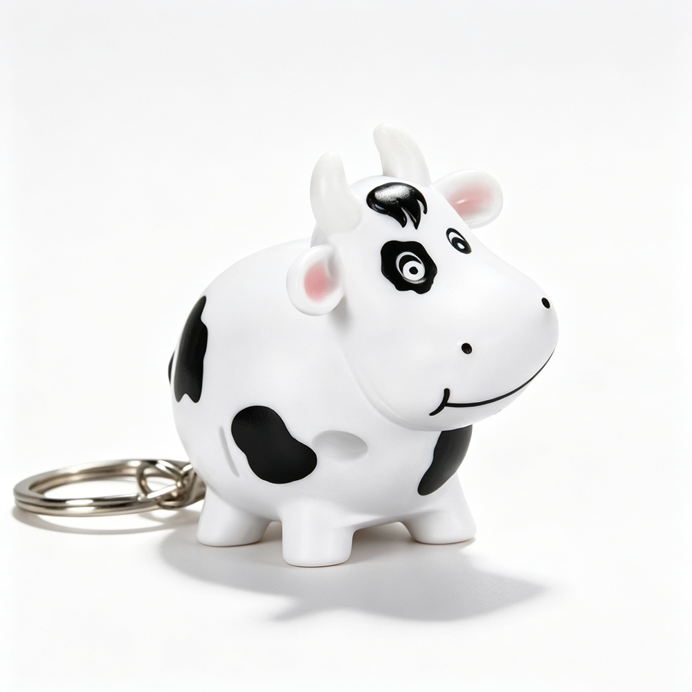 Cow LED Keychain