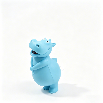 Cartoon Hippo LED Keychain