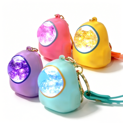 Oil-Filled Quicksand Pet Bag Keychain