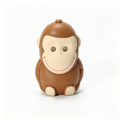 Big Face Monkey LED Keychain