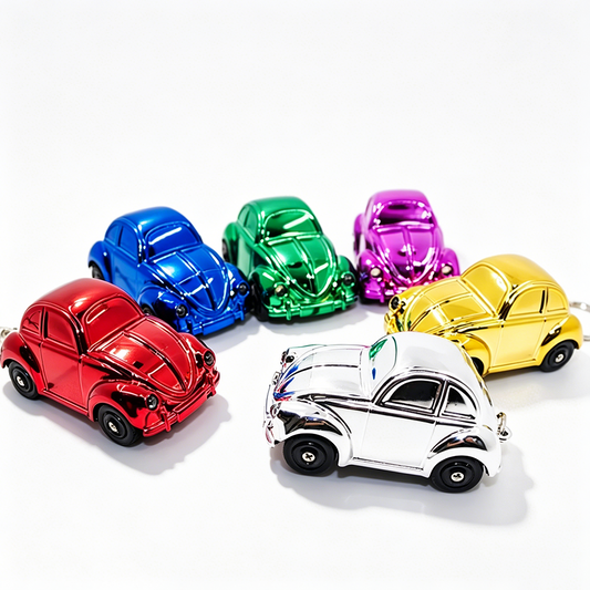 Vintage Electroplated Classic Car Keychain