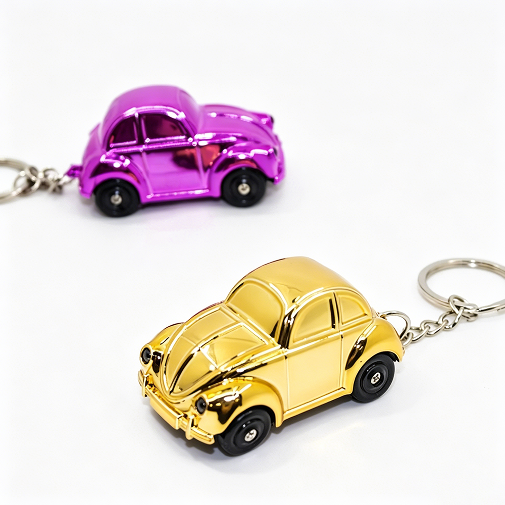 Vintage Electroplated Classic Car Keychain