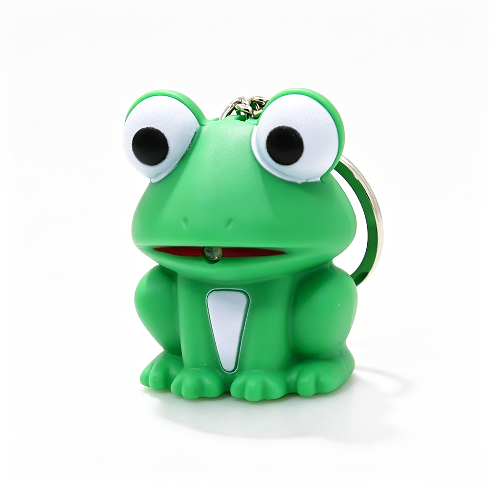 Frog Sound & Light LED Keychain