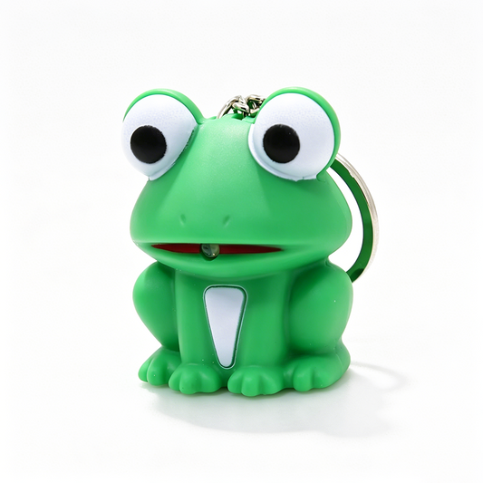 Frog Sound & Light LED Keychain