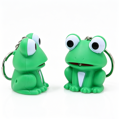 Frog Sound & Light LED Keychain