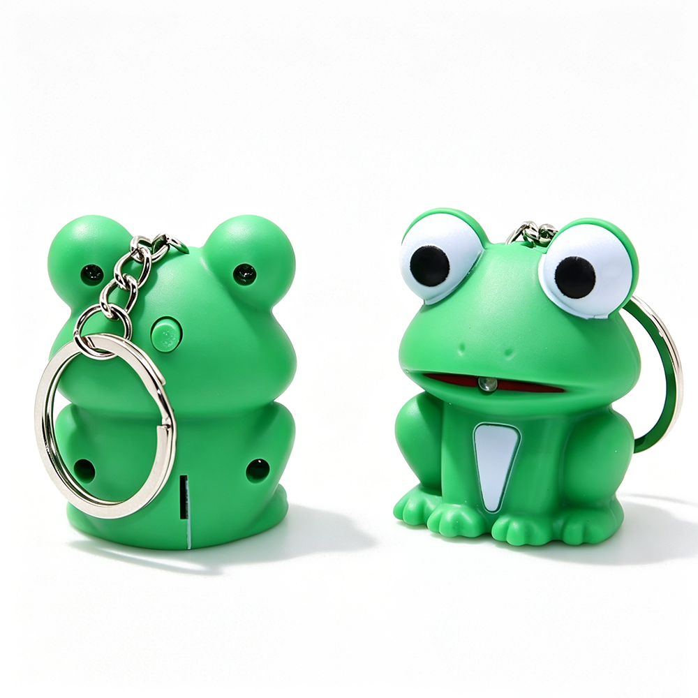 Frog Sound & Light LED Keychain