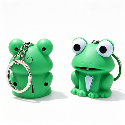 Frog Sound & Light LED Keychain